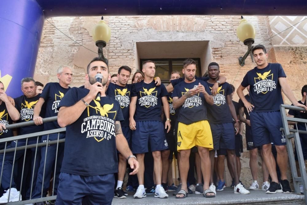 Celebración del ascenso a Segunda División A del UCAM