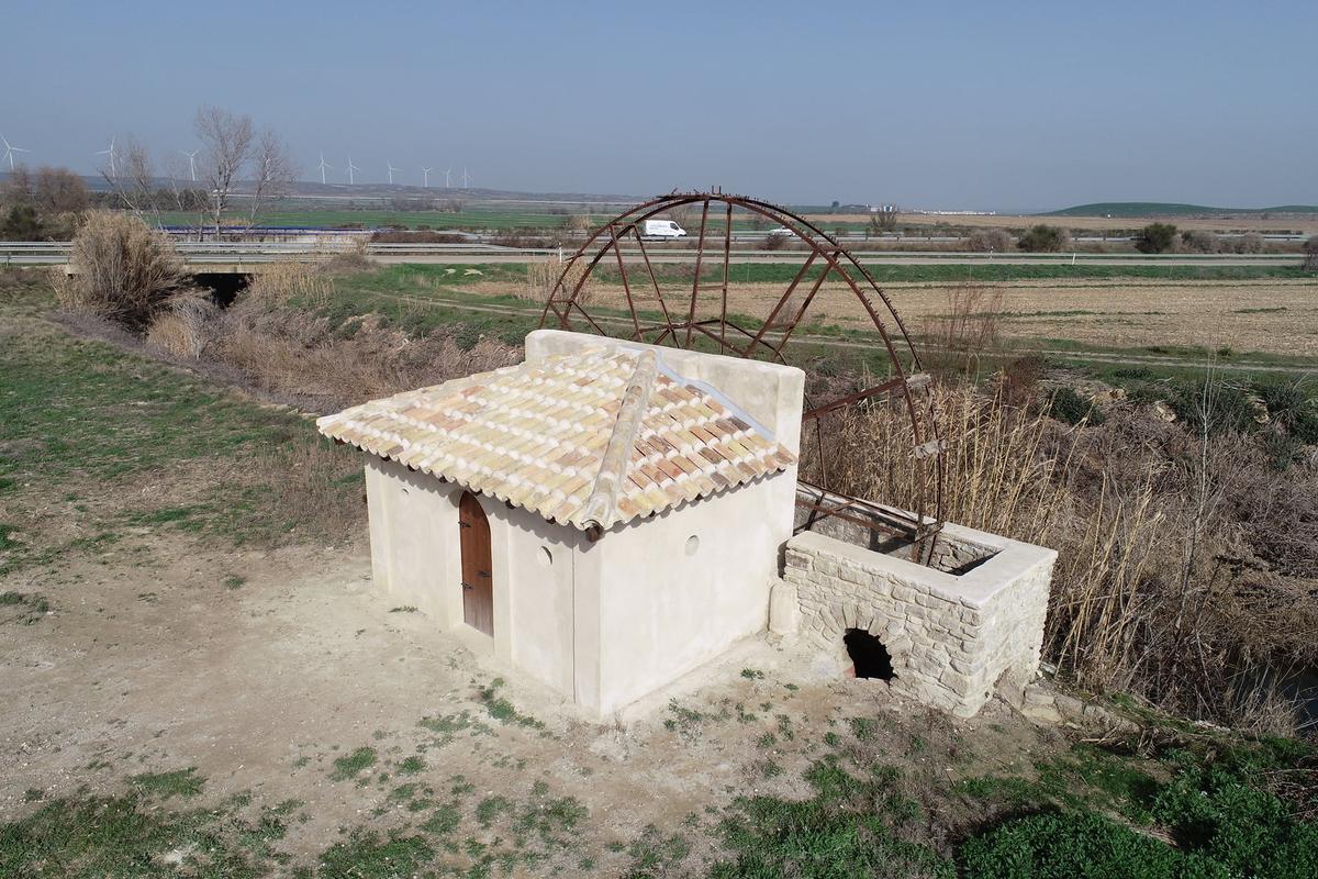 Noria restaurada en San Jorge