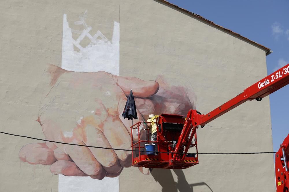 Obres del festival d'art urbà Milestone Project