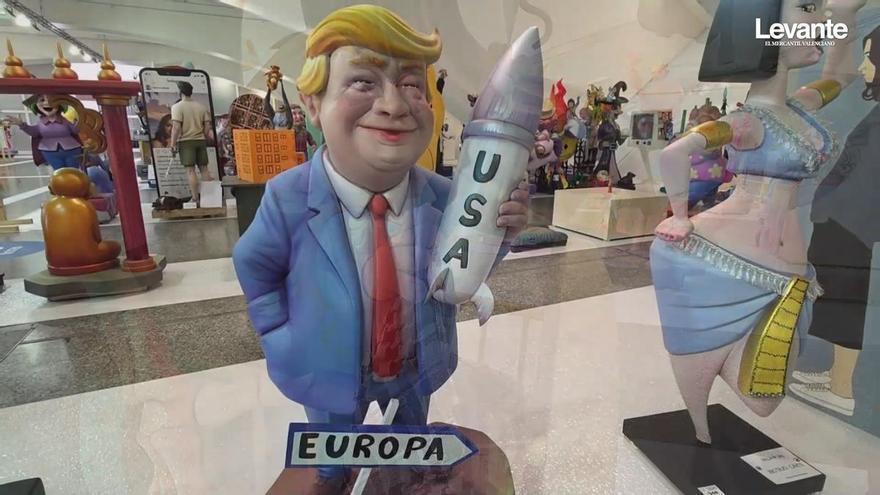 Los Ninots de Trump y contra la guerra en la Exposición de las Fallas de València 2026