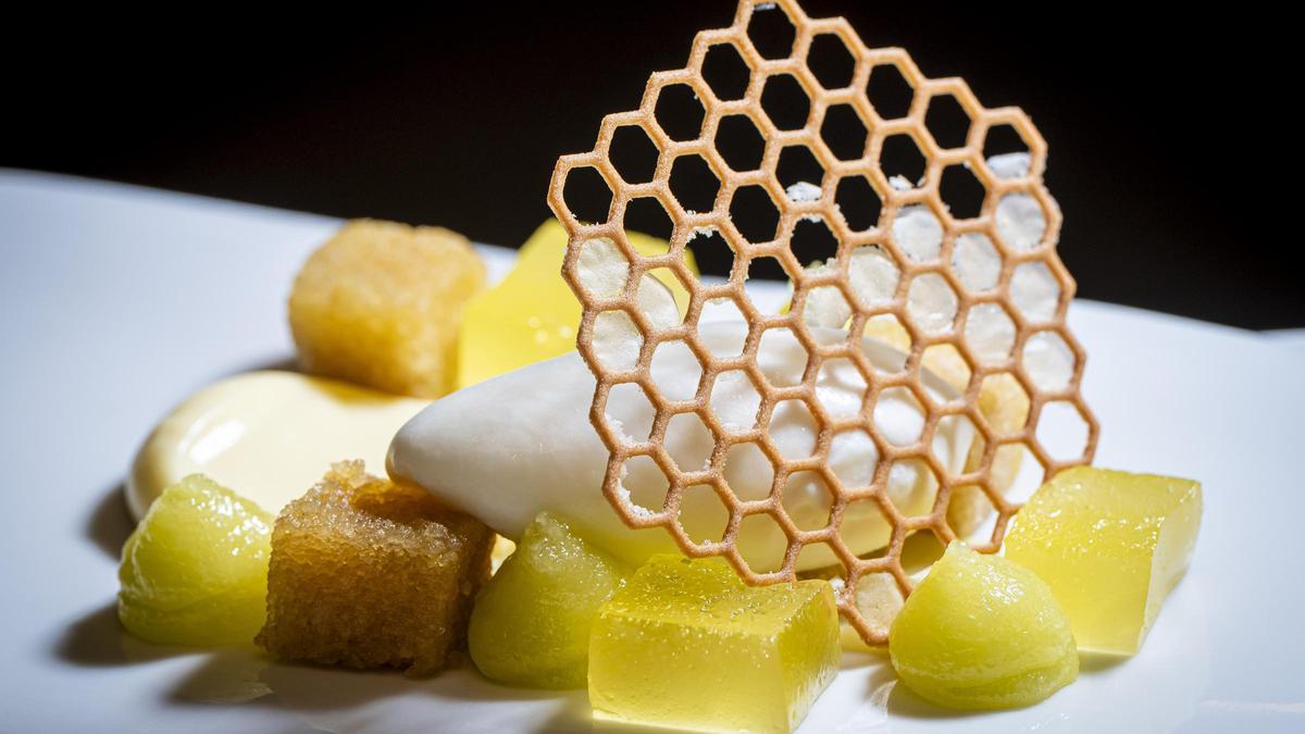 El postre elaborado con aceite de L'Antiquari Gastronòmic.