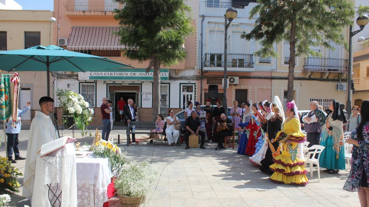 Un momento de una celebración de la Cruz de Mayo.