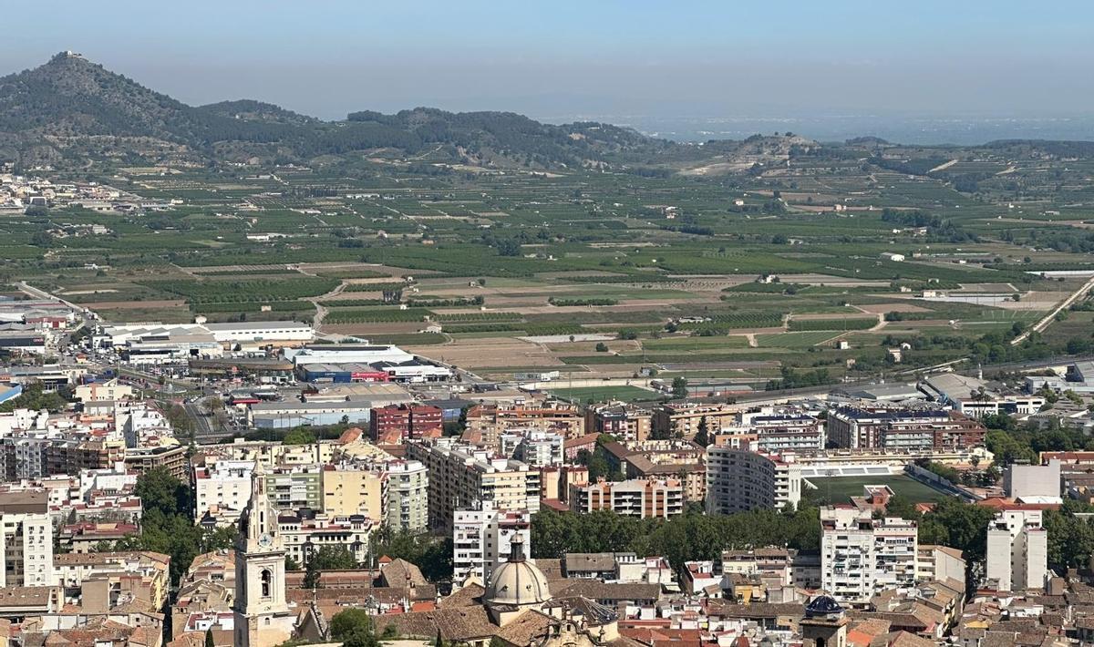 Panorámica del paisaje de regadío setbesense.