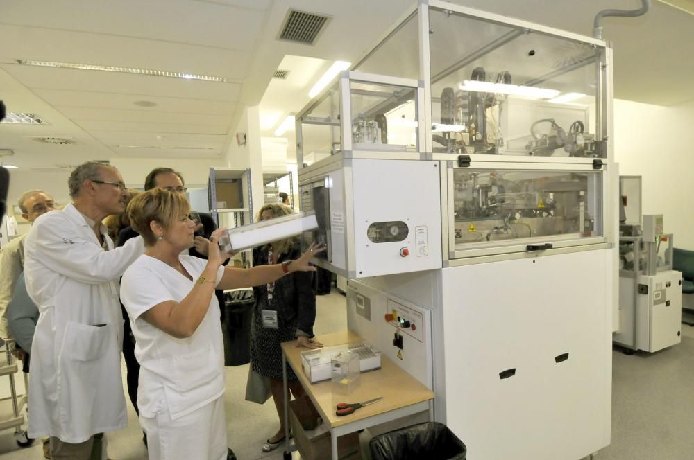 Taller de farmacia en el hospital Álvarez-Buylla de Mieres