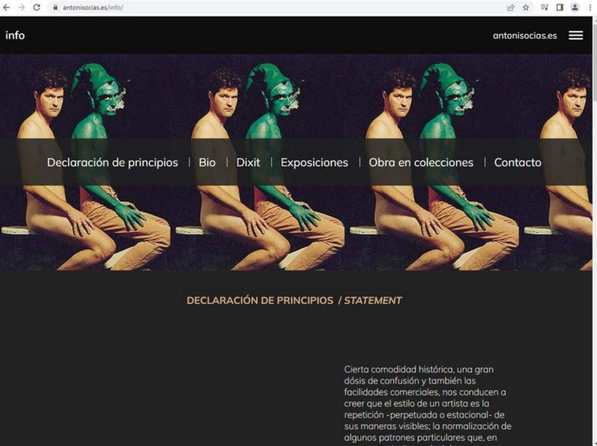 Antoni Socías muestra su pintura y contenidos inéditos en su nueva web