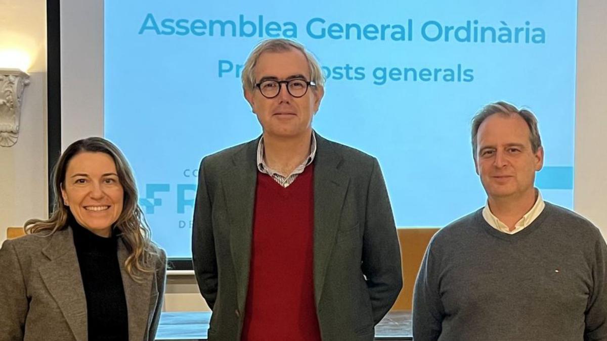 Maria Antònia Febrer, Guillem Torres y Pedro Martorell.