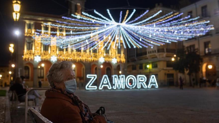 Iluminación navideña en Zamora.