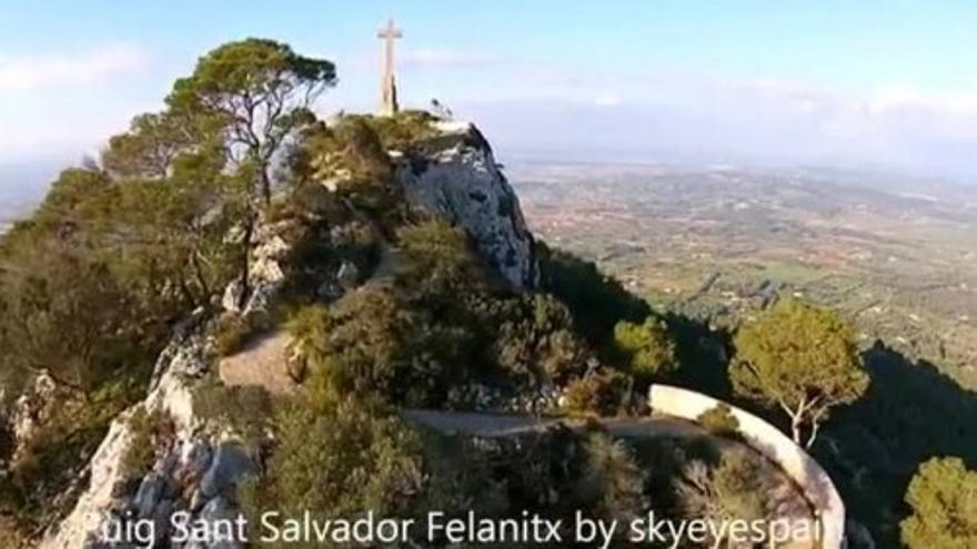 Drohnenflug über den Puig Sant Salvador