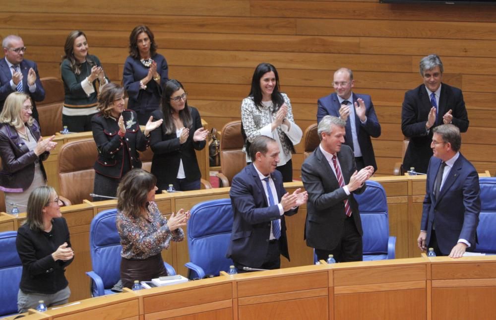 Feijóo, reelegido presidente de la Xunta