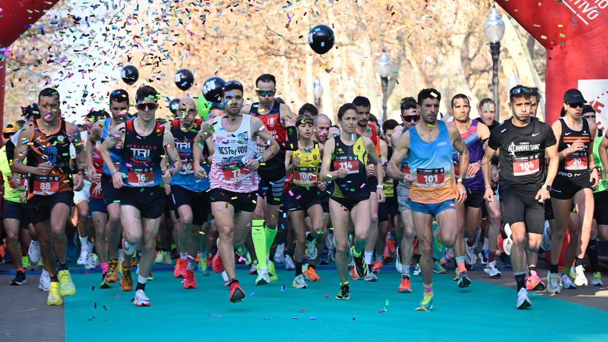 Alejandro Jiménez y Natalia Castro ganan la Media Maratón de Castelló