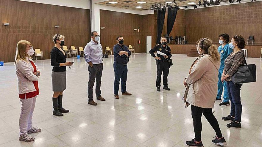 Dispositivo en el Auditorio de la Música de Picassent. | A.P.