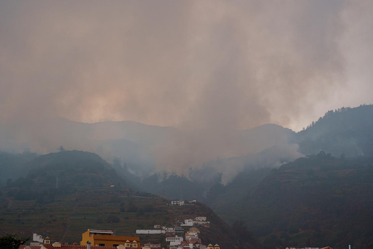 Altos del municipio de Santa Úrsula afectado por el incendio forestal de la isla de Tenerife. EFE/Ramón de la Rocha
