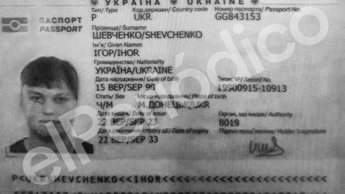 El pasaporte del ruso asesinado en Alicante está emitido en Ucrania en septiembre pasado.