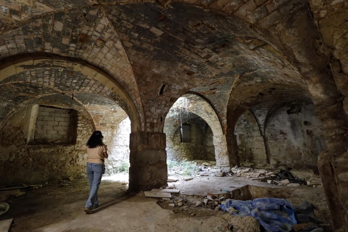 Interior del edificio del Molí Vell de Ferro, en una imagen de este jueves