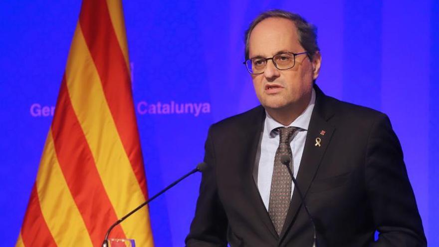 Torra, sobre el decret d&#039;estat d&#039;alarma: &quot;La recepta del govern PSOE-Podem és confinar la Generalitat&quot;