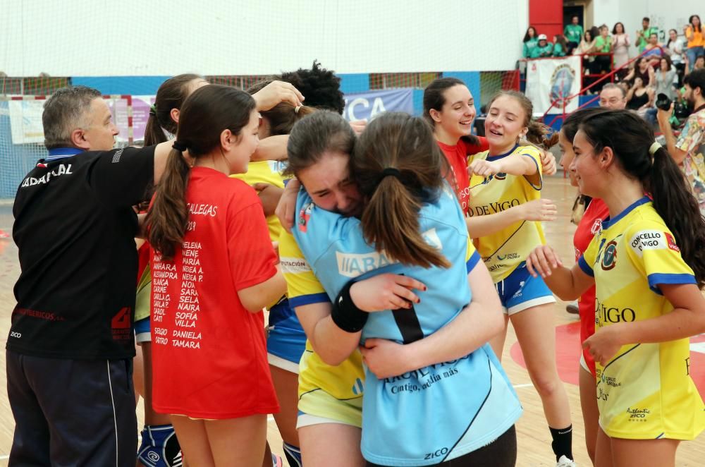 Las viguesas derrotaron al Oviedo BF y acceden a la fase final en la que lucharán los ocho mejores equipos infantiles de España.