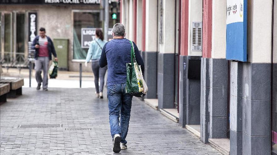 Una calle de la capital.