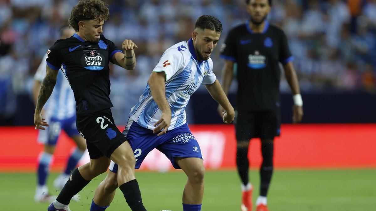 LALIGA EA SPORTS | Chupe neutraliza a Aubameyang y reparte los puntos en el Málaga-Deportivo