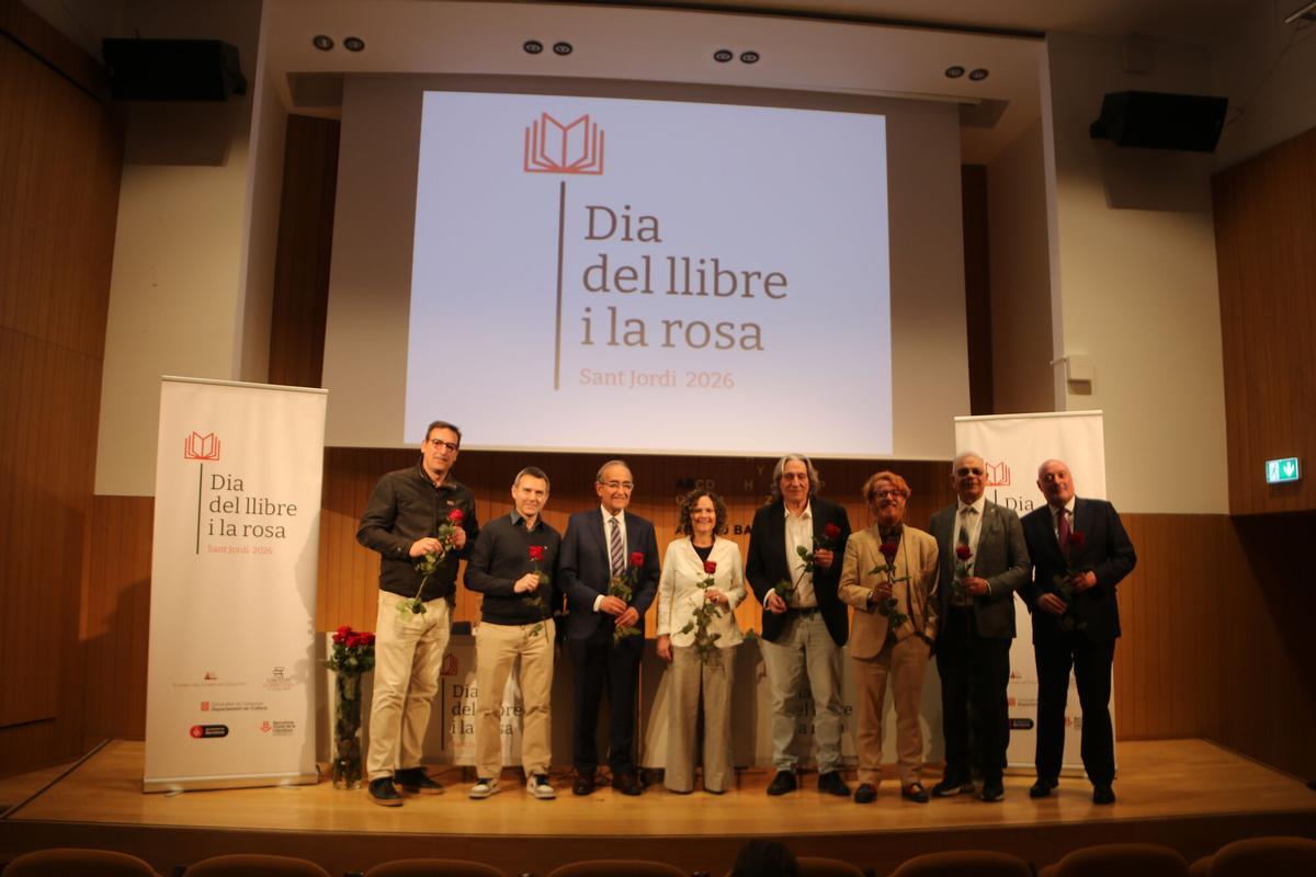 Un dels moments de la presentació de les novetats de Sant Jordi a Barcelona