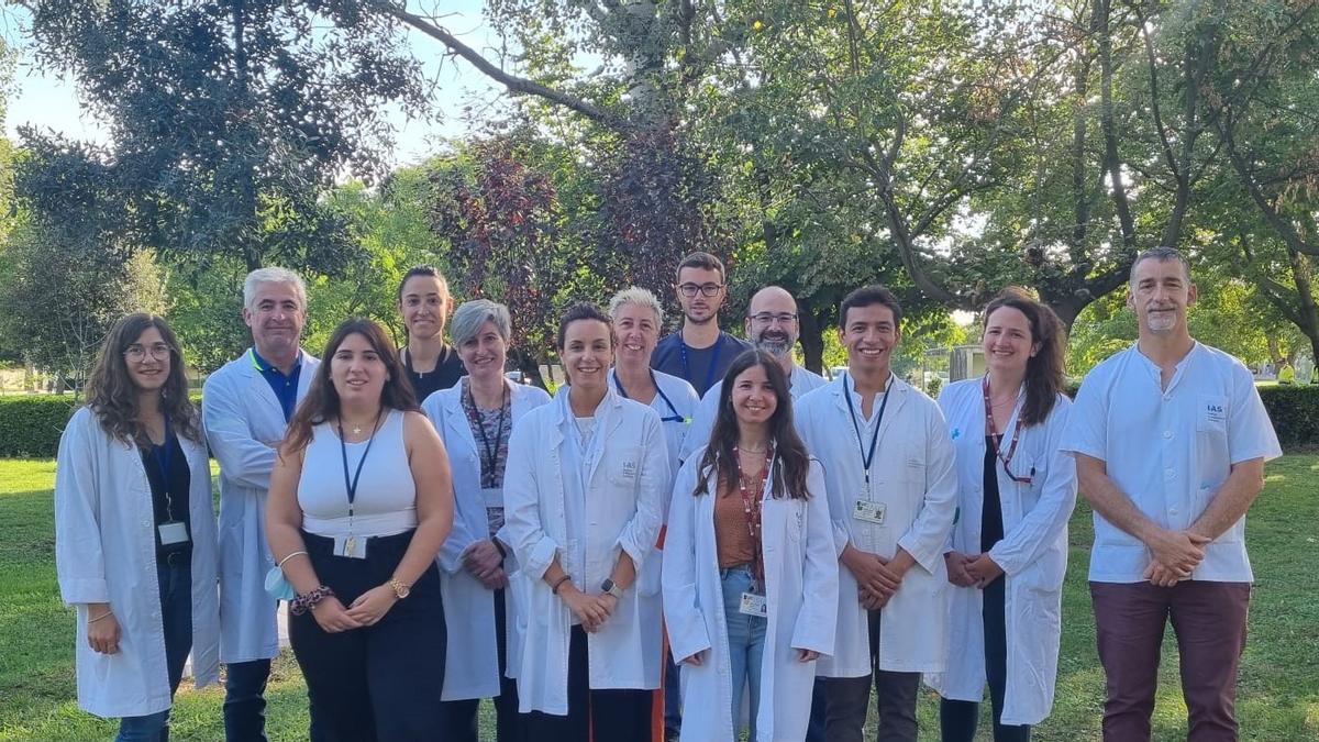 L’equip investigador premiat, al Parc Hospitalari Martí i Julià de Salt.