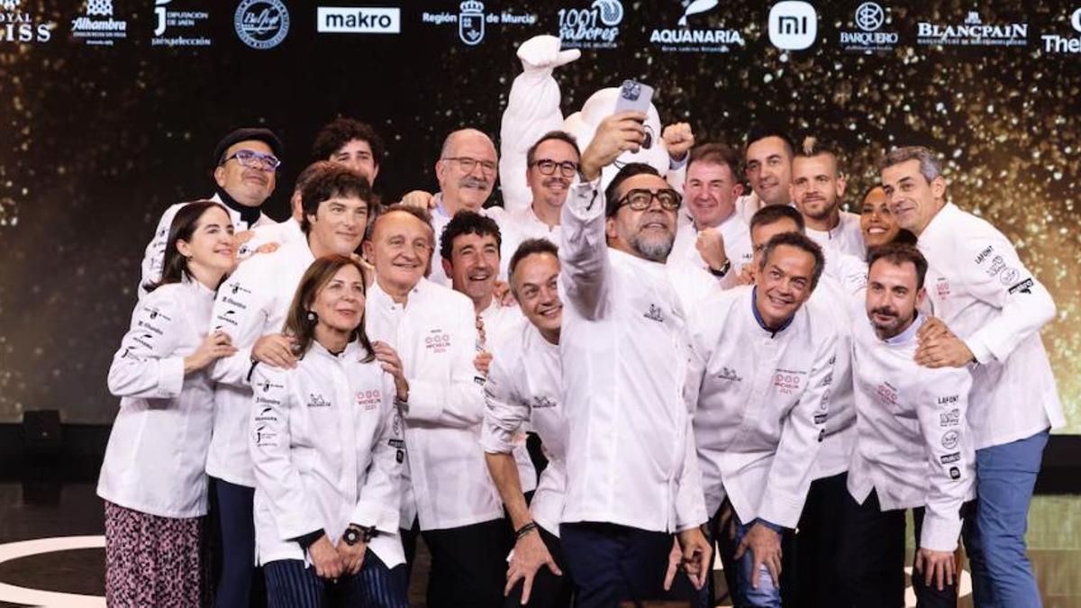 Dacosta con los chefs con 3 Estrellas Michelin