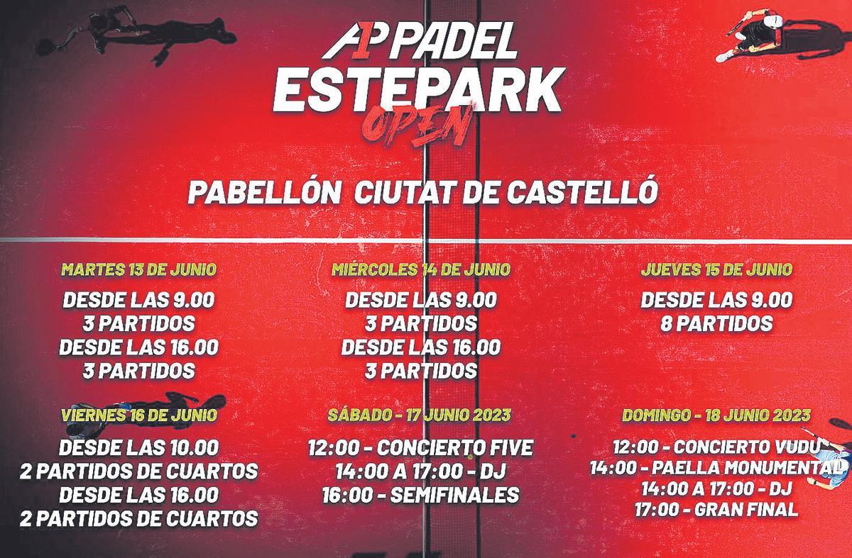 Horarios del A1 Padel Stepark