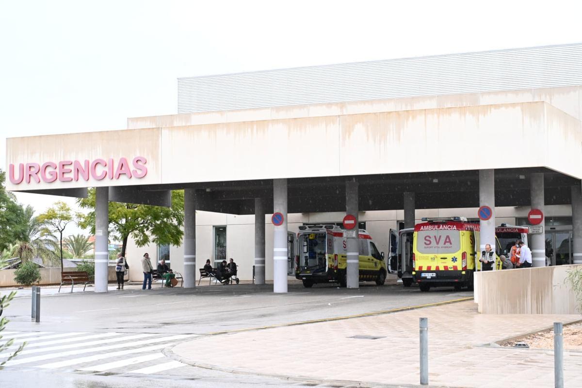 Servicio de Urgencias del Hospital del Vinalopó, centro hospitalario de Elche donde se produjo la agresión