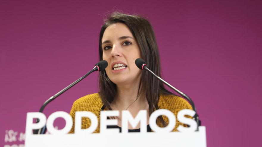 Irene Montero no sabe aún si apoyará a Carmena.