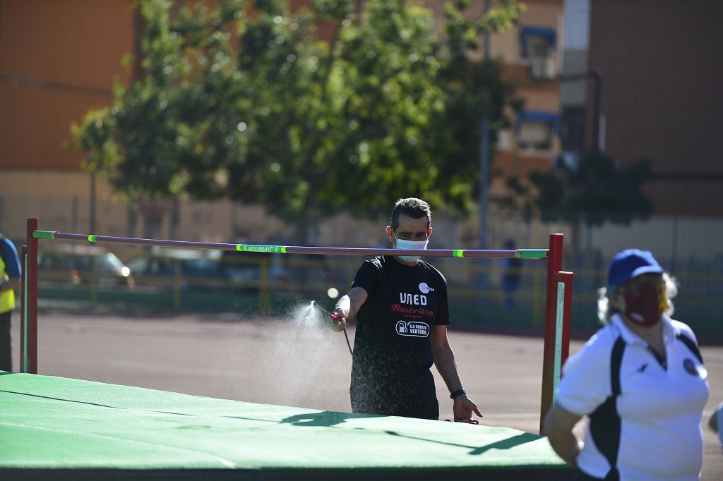 Atletismo nacional Máster sábado en la pista de Atletismo de Cartagena