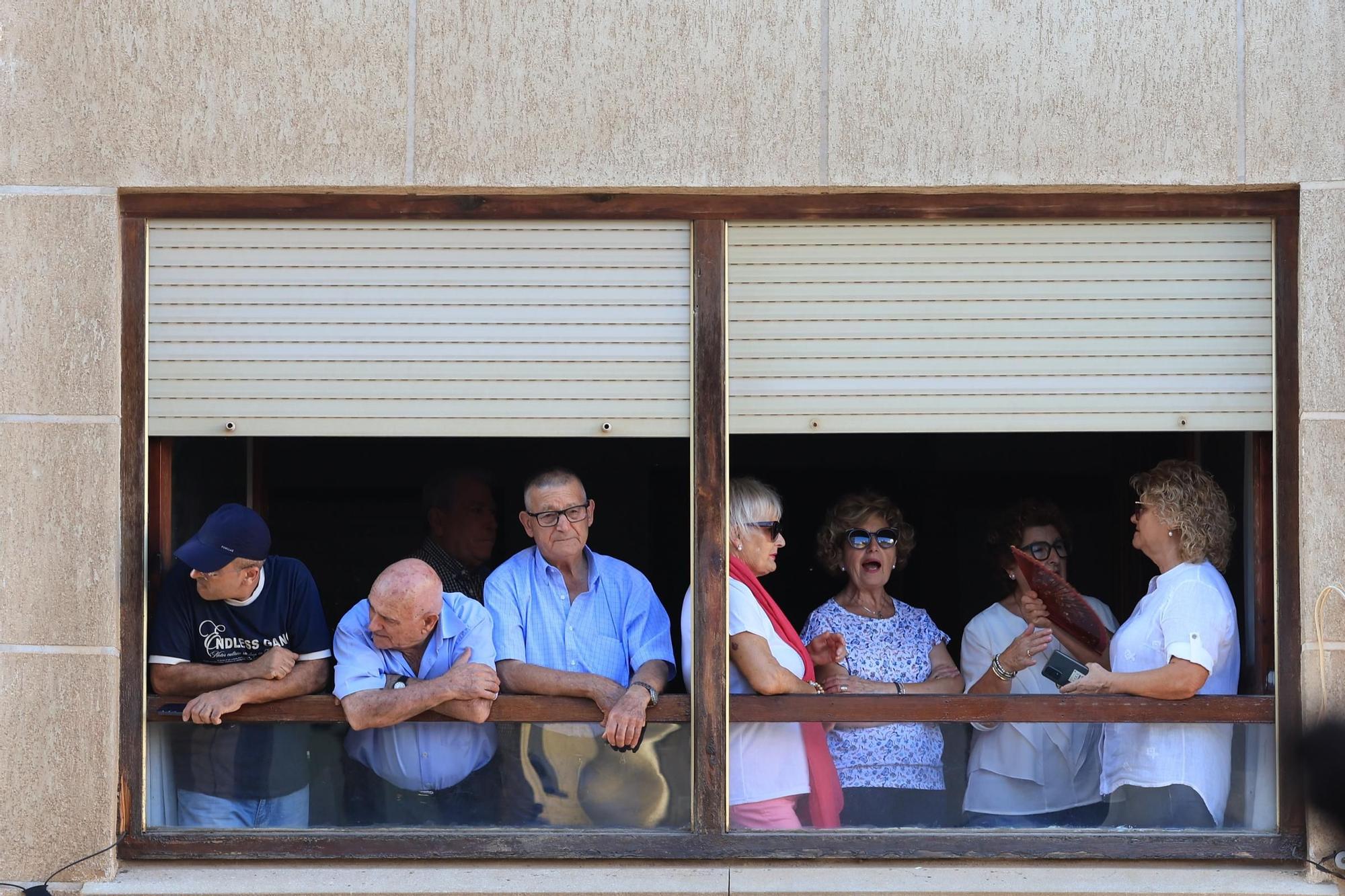 Las imágenes del primer encierro y de las exhibiciones taurinas de las fiestas de Almassora