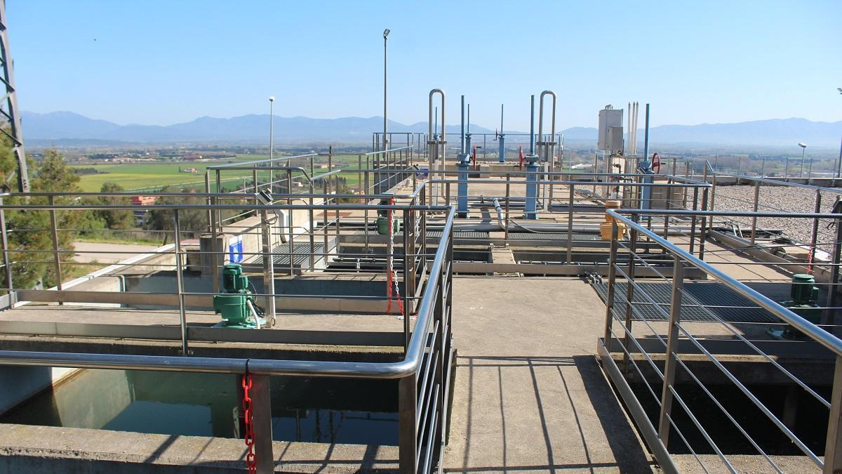 Detall de l'Estació de Tractament d'Aigua Potable provinent del Pantà.