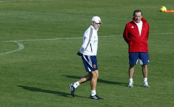 Entrenamiento del lunes del Real Zaragoza