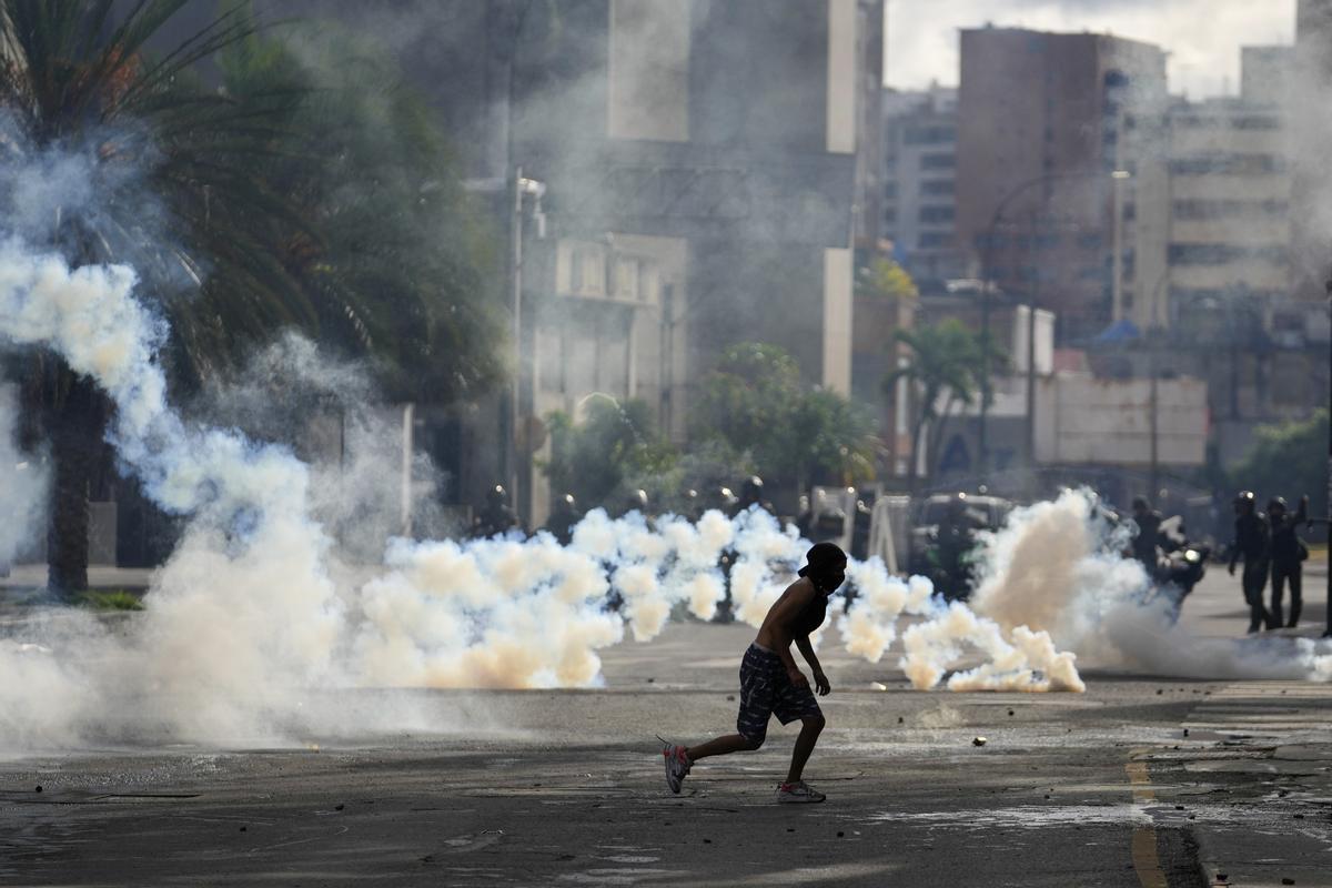 Protestas en Caracas tras la victoria de Maduro