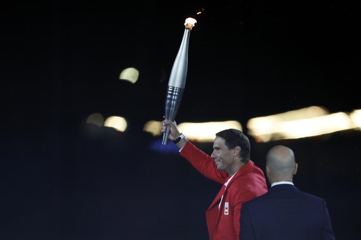 Ceremonia de inauguración de los Juegos Olímpicos de París 2024, bajo la lluvia