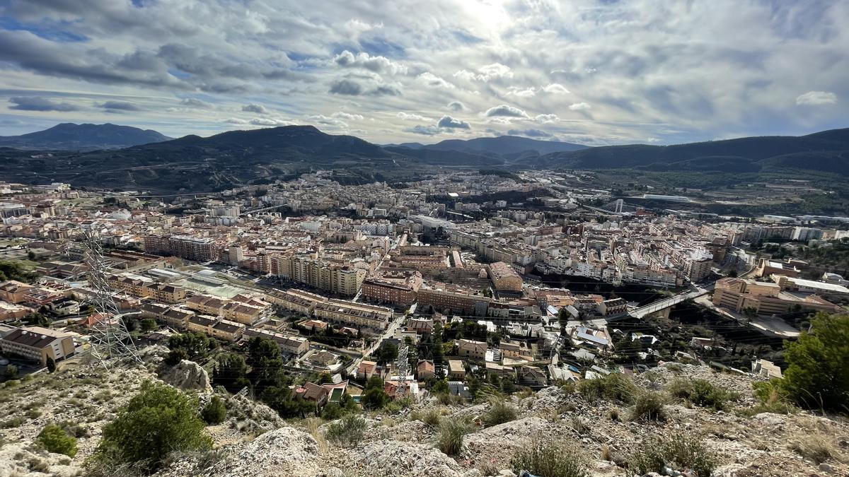 Panorámica Alcoy desde el preventorio.