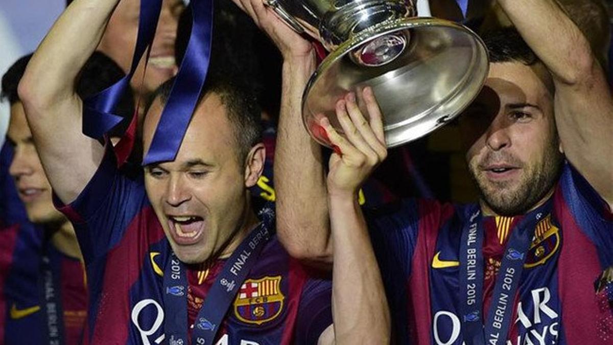 Jordi Alba e Iniesta son grandes amigos