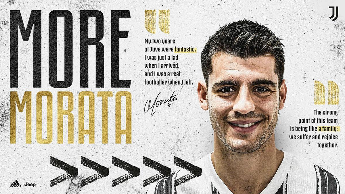 Oficial: Morata regresa a la Juventus como cedido