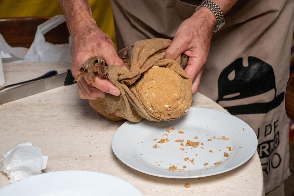 Un zurrón de gofio.