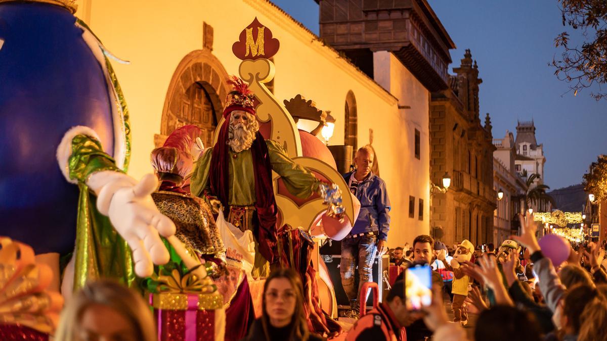 Un momento de la cabalgata del casco de La Laguna.