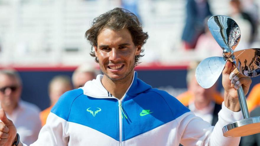 Nadal, feliz tras la victoria.