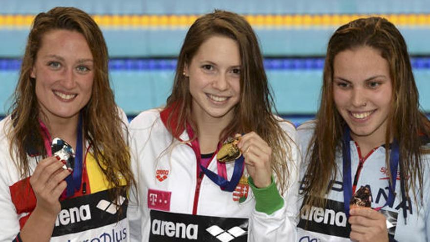 Mireia Belmonte logra su tercera medalla en los Europeos