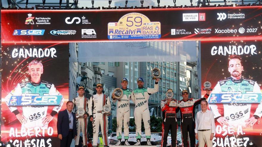 «Cohete» Suárez se lleva su cuarto Rallye Rías Baixas