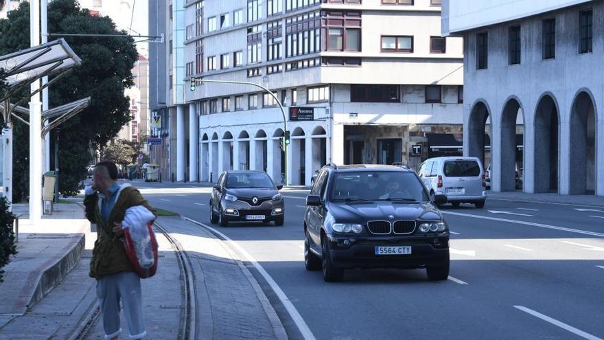 Zona de la avenida Pedro Barrié de la Maza en la que sucedió el atropello.