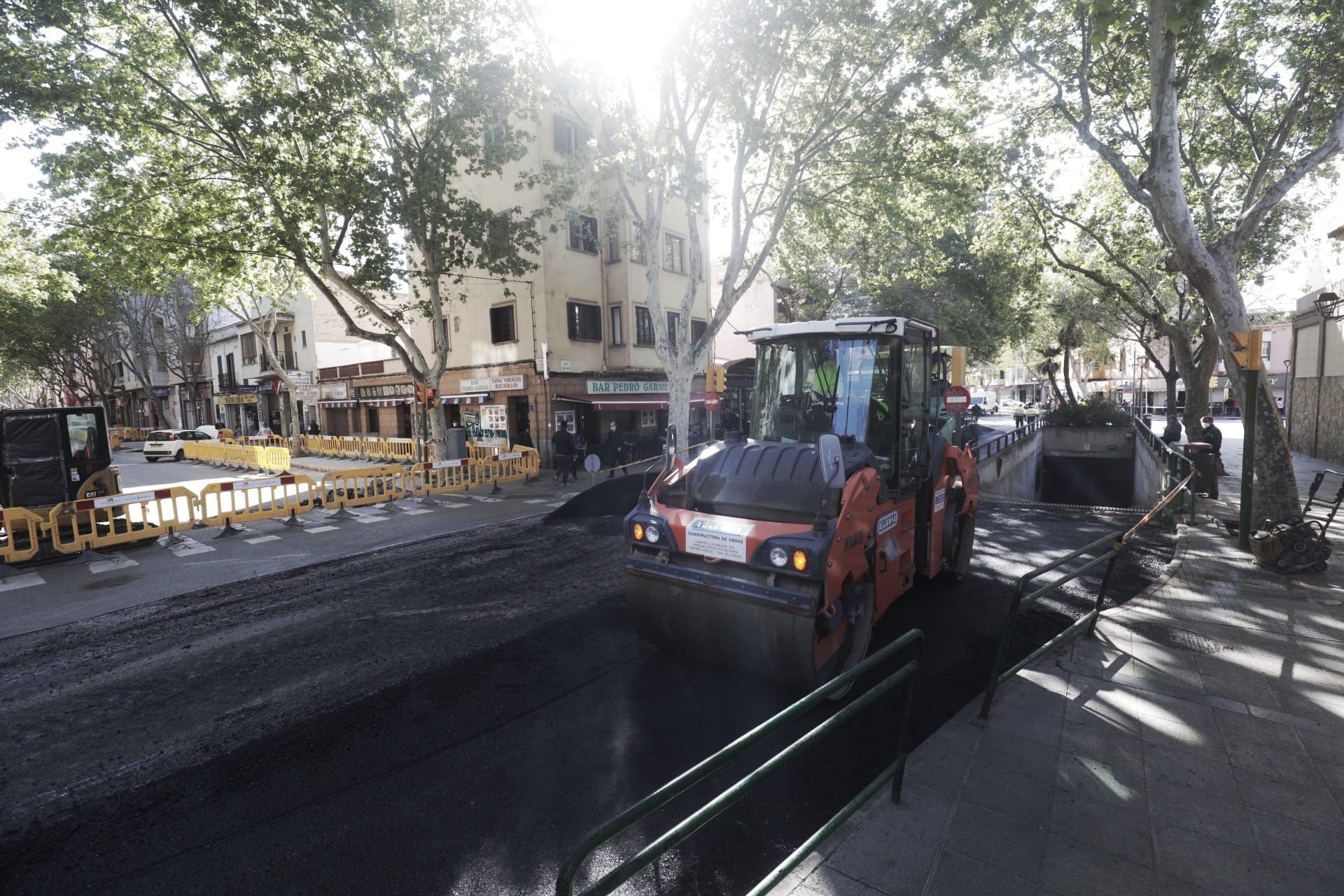 Obras en Pere Garau con protestas por Nuredduna