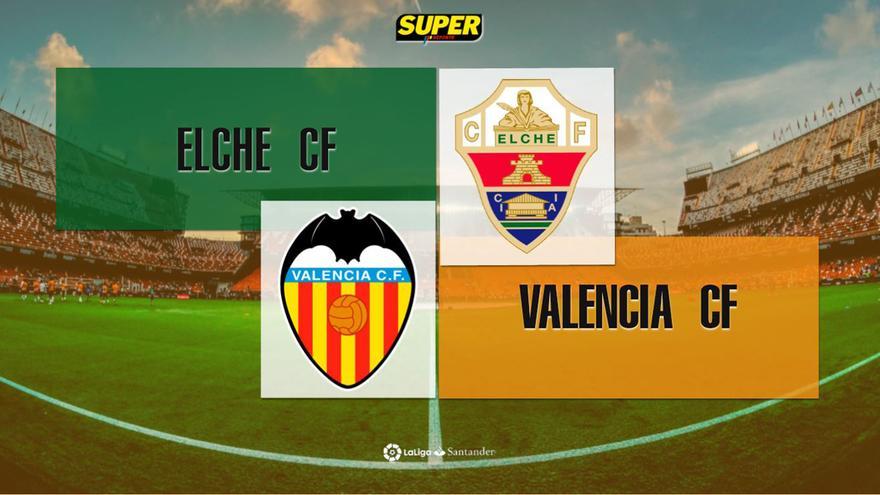 Partidos de elche c. f. contra valencia c. f.