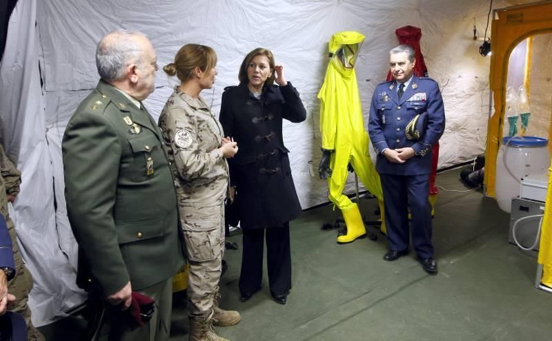 Visita de Cospedal a la Base Aérea de Zaragoza