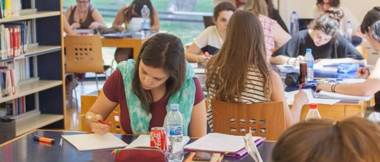 Universitarios estudiando de cara a los exámenes