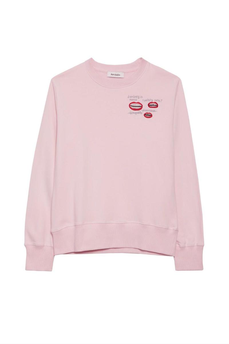 Sudadera rosa de la nueva colección de David Delfín