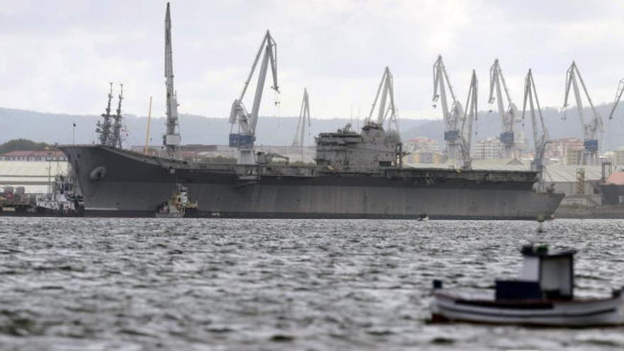 El portaaviones Príncipe de Asturias, al desguace