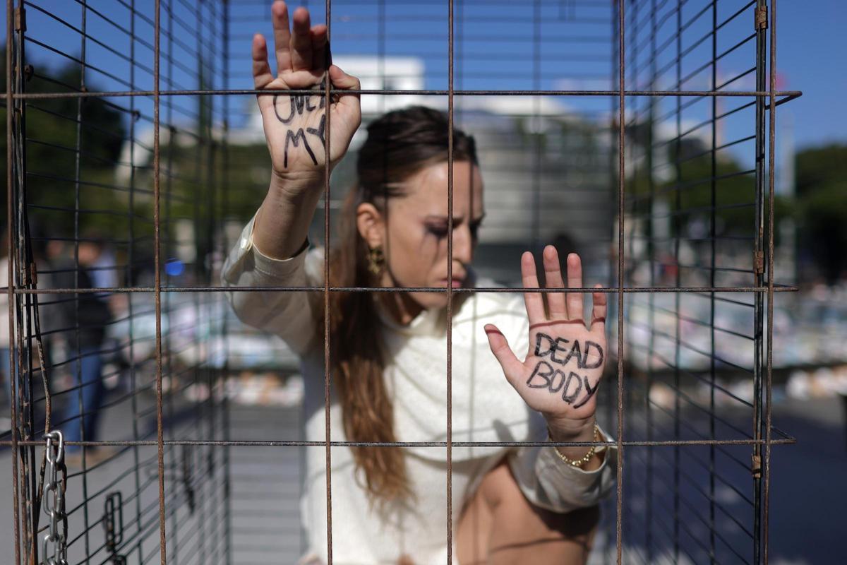 Protesta de mujeres en Tel Aviv para reclamar la liberación de los rehenes en Gaza